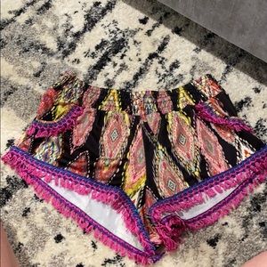 Colorful Aztec Beach shorts